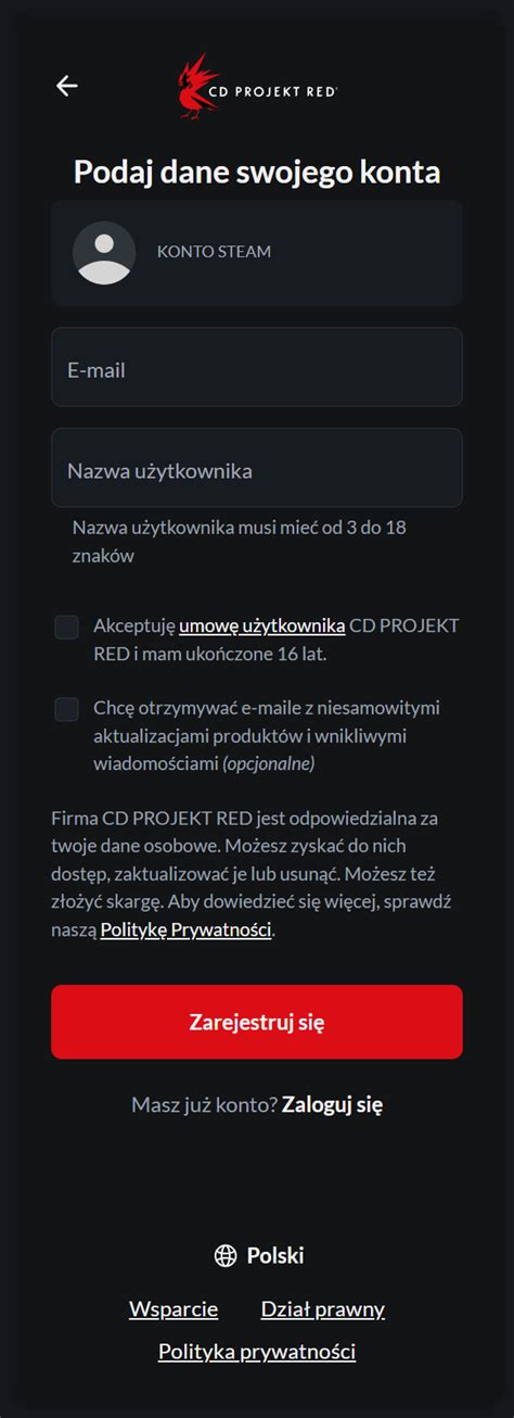 rød konto login